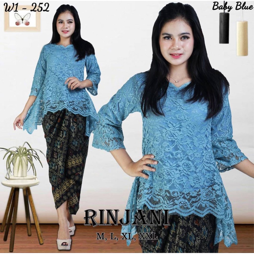 PROMO!!! KEBAYA BROKAT RINJANI/KEBAYA BROKAT/KEBAYA BROKAT MODERN/KEBAYA KONDANGAN/KEBAYA RINJANI