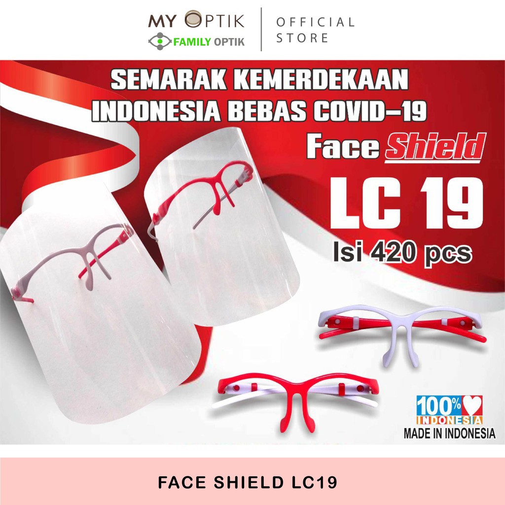 kacamata Face shield Lc19 nagita