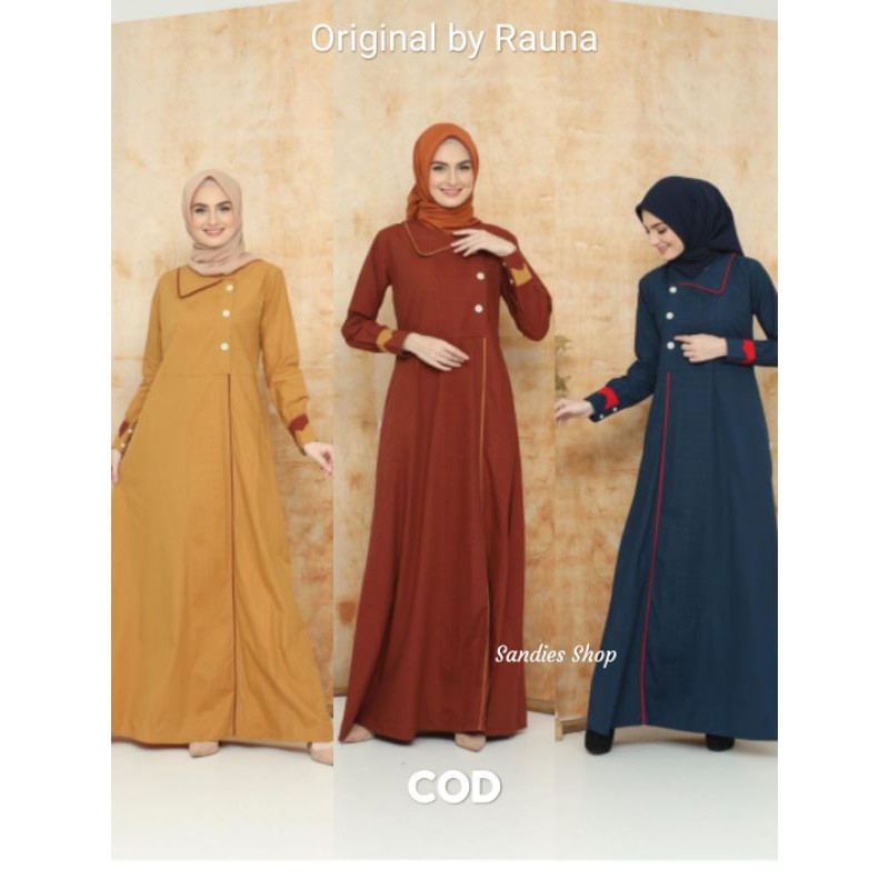 RK 197, RK 198, RK 199, Gamis Rauna Katun, Gamis terbaru, Gamis Katun Dewasa, Gamis Katun Polos