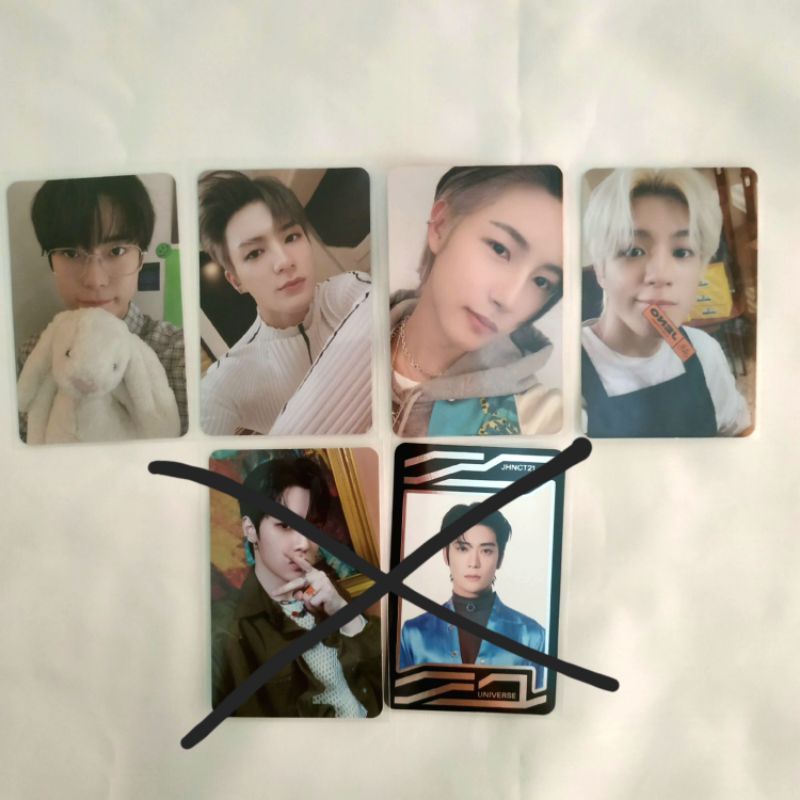 OFFICIAL PHOTOCARD NCT 127 DREAM DOYOUNG BUNNY STICKER JENO UNIVERSE CAFE RENJUN HOT SAUCE