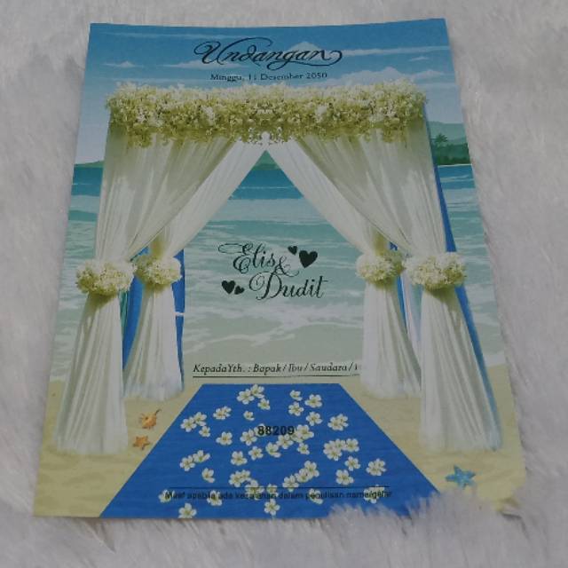 Blangko Undangan Erba 88209 (FREE PLASTIK OPP) / UNDANGAN / BLANGKO UNDANGAN / ERBA / UNDANGAN NIKAH