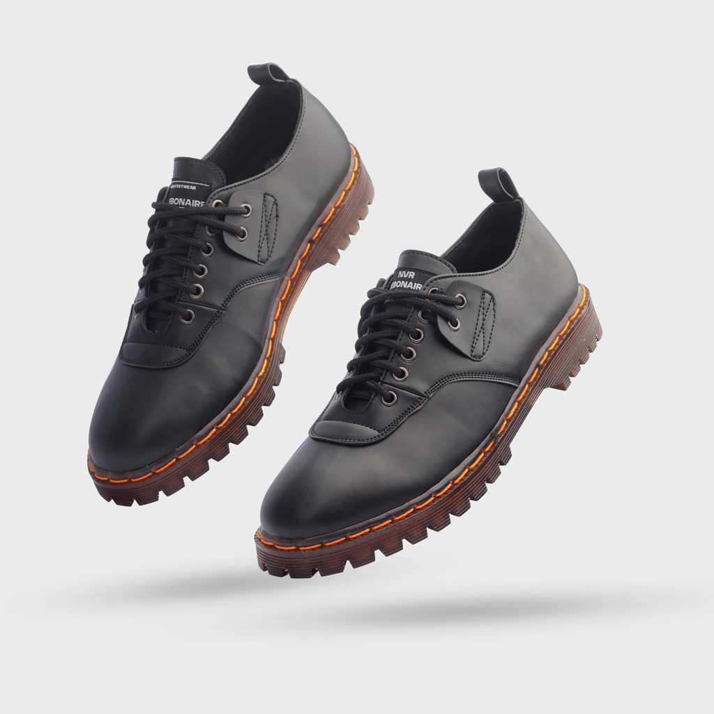 Sepatu Formal Casual Pria Navara Debonaire - 013 Black