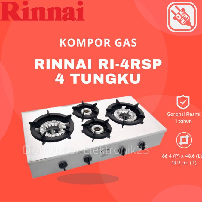 Rinnai Kompor Gas 4 Tungku - RI-4RSP RI4RSP RI 4 RSP