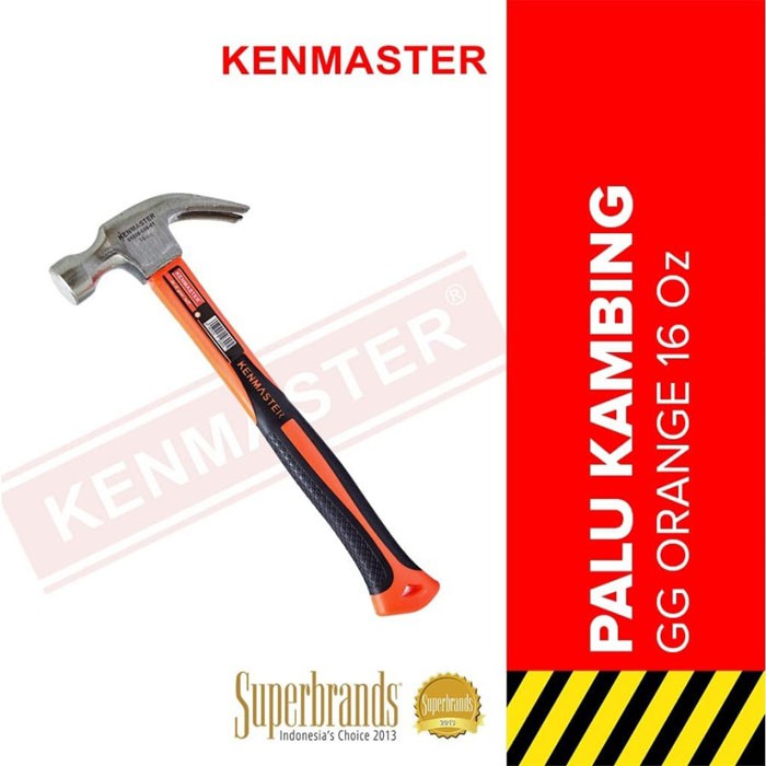 Kenmaster Palu Kambing 16Oz Martil Gagang Orange Fiber Karet