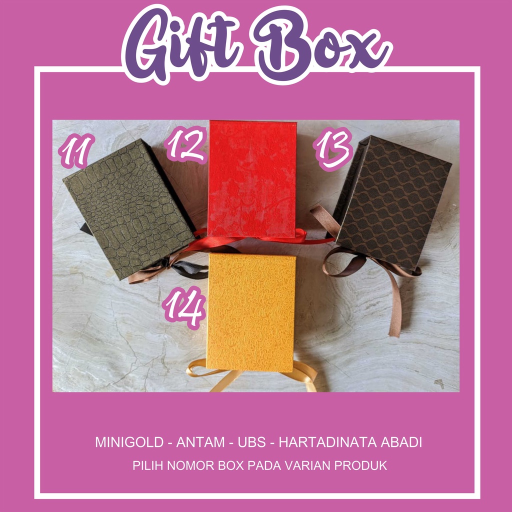 Gift Box Mini gold Box Antam Kotak Kado Minigold Antam EOA Hartadinata Abadi