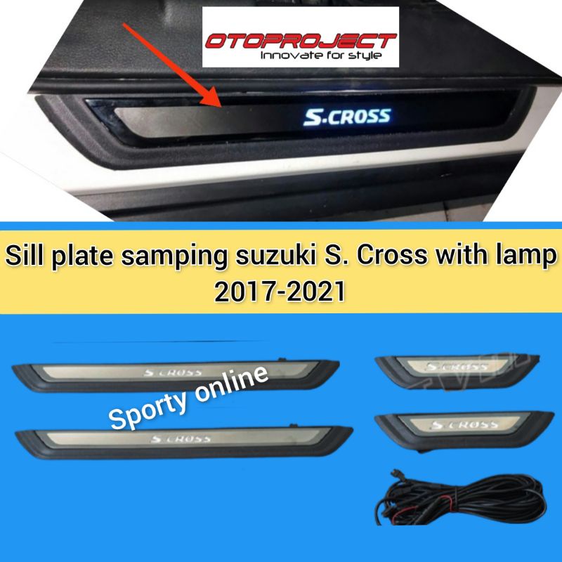 Sill plate samping suzuki Scross plus lampu otoproject