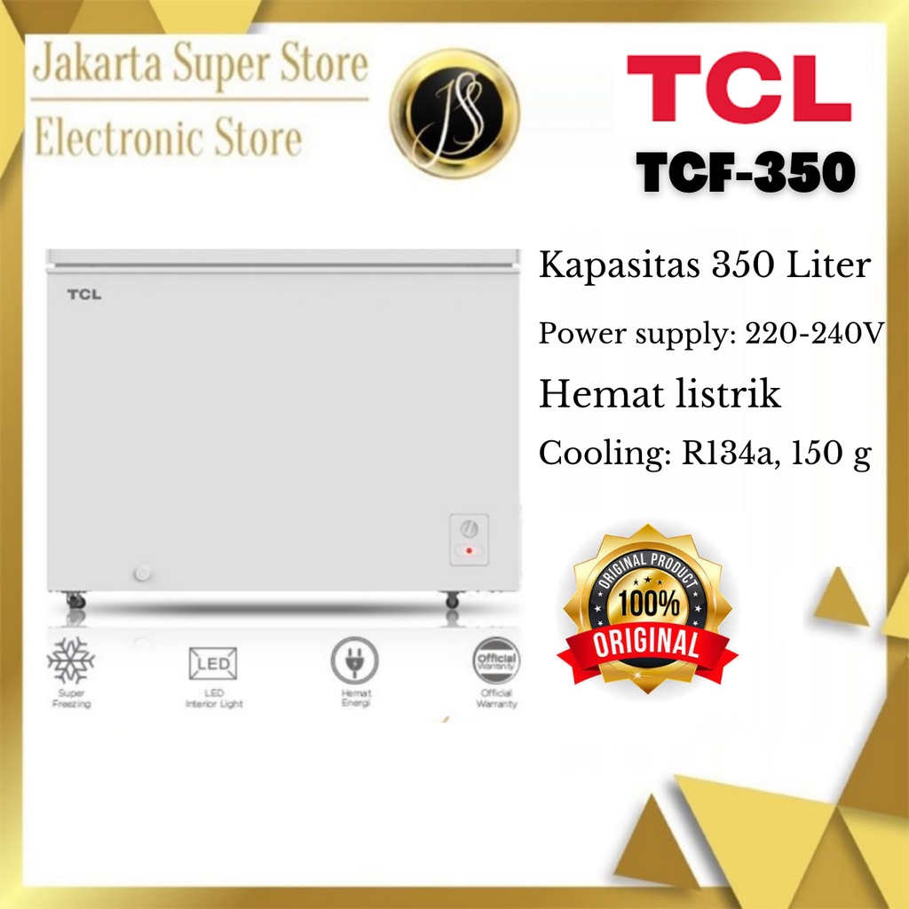 TCL CHEST FREEZER 350 LITER KULKAS DAGING TCF-350YID
