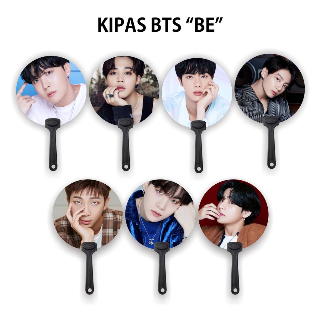 KIPAS TANGAN / HANDFAN BTS BE - JHOPE JIMIN JIN JUNGKOOK RAPMON SUGA TAEHYUNG