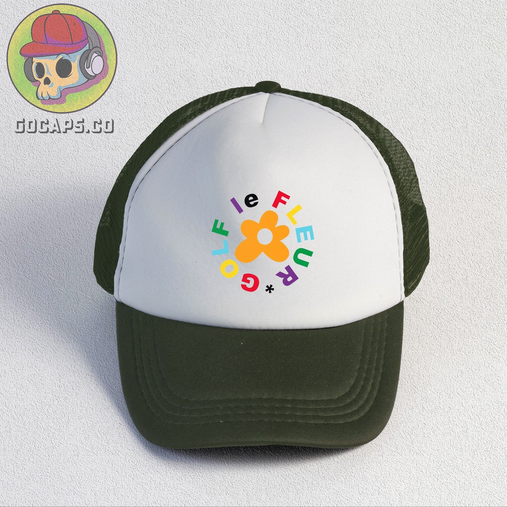 Golf Le Fleur | Trucker Hat | Topi Pria | Trucker | Baseball | Brand | Topi Jaring | Gocaps