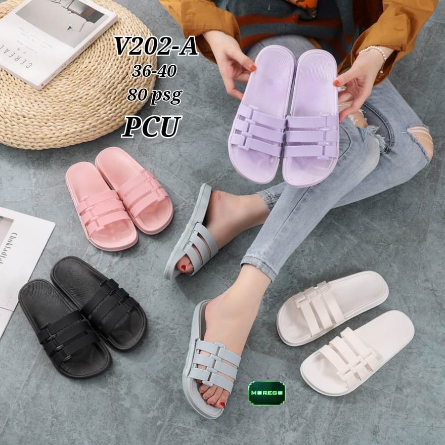 PROMO NEW YEAR [BISA COD] SANDAL SELOP PEREMPUAN/SANDAL WANITA MURAH/SANDAL SLOP TERBARU V202-A