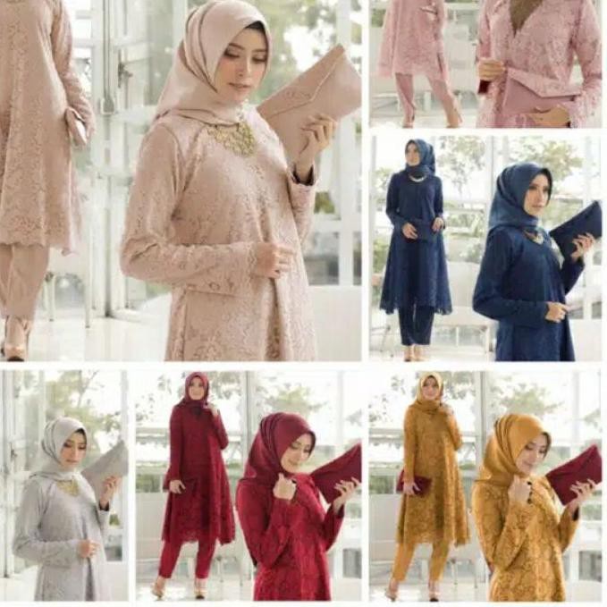 463♟ STELAN KEBAYA CORNELI MURAH TUNIK KEBAYA SET DGN CELANA TERBAIK