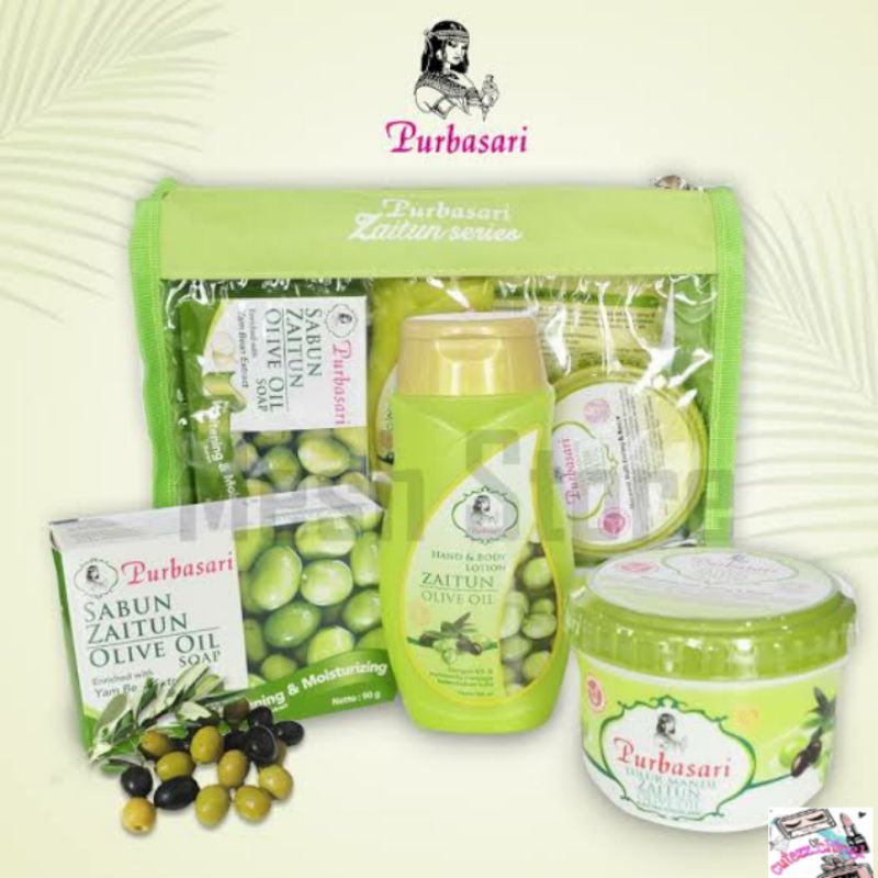 ☃Cutezz_Ching1☃Purbasari Paket Zaitun Series - Paket Perawatan Tubuh