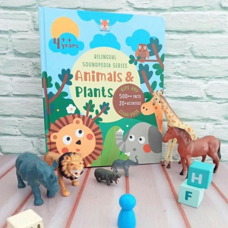 READY STOCK Bilingual Soundpedia Series : Animals & Plants by happyfox / happy fox bilingual sound b