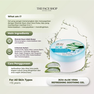 Image of thu nhỏ [The Face Shop] Jeju Aloe Vera Refreshing Soothing Gel - 300ml #2