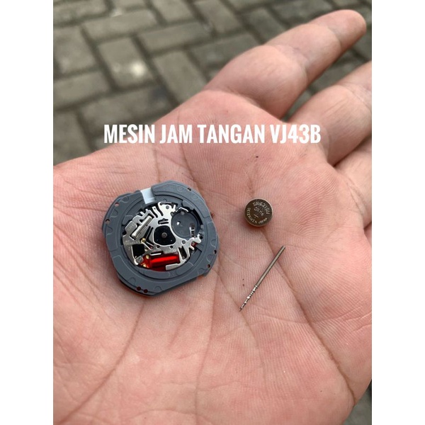 Mesin jam tangan Original VJ43B hari tanggal samping