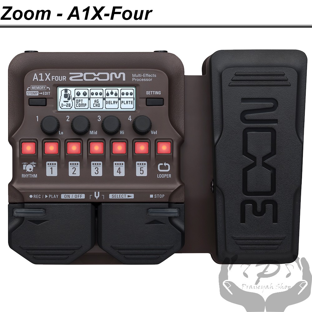 Zoom A1X Four Akustik Multi Efek A1XFour Gitar Saxophone Violin