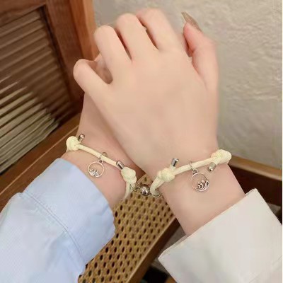 ✅COD 2 Pcs Gelang Magnet Couple Gelang Tali Attract Braided Bracelet/Friendship Rope