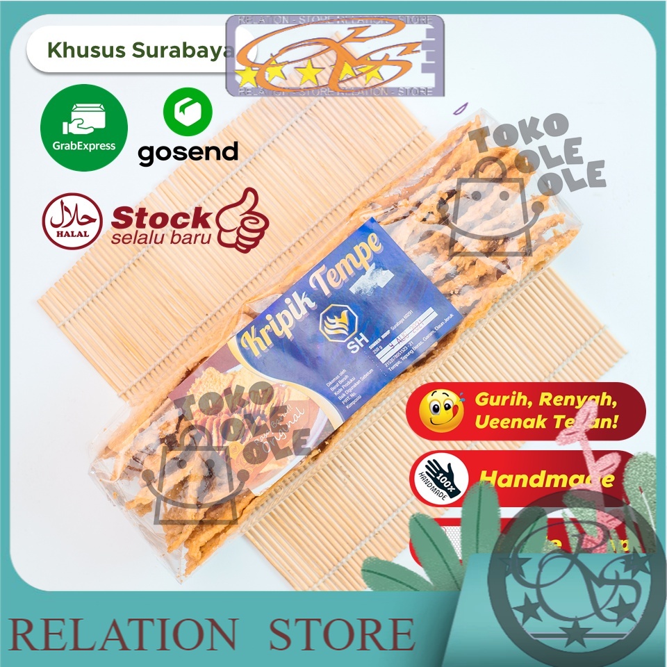 

Keripik Tempe Gurih Renyah Handmade 250 gr