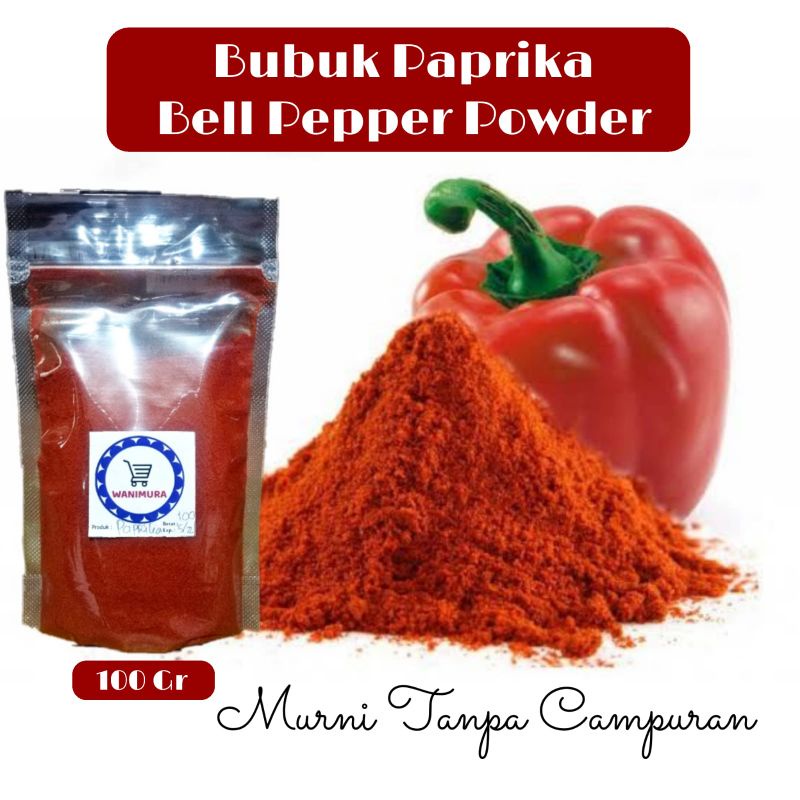 

bumbu dapur paprika bubuk 100 gr / bell pepper powder 100 gr / paprikabubuk