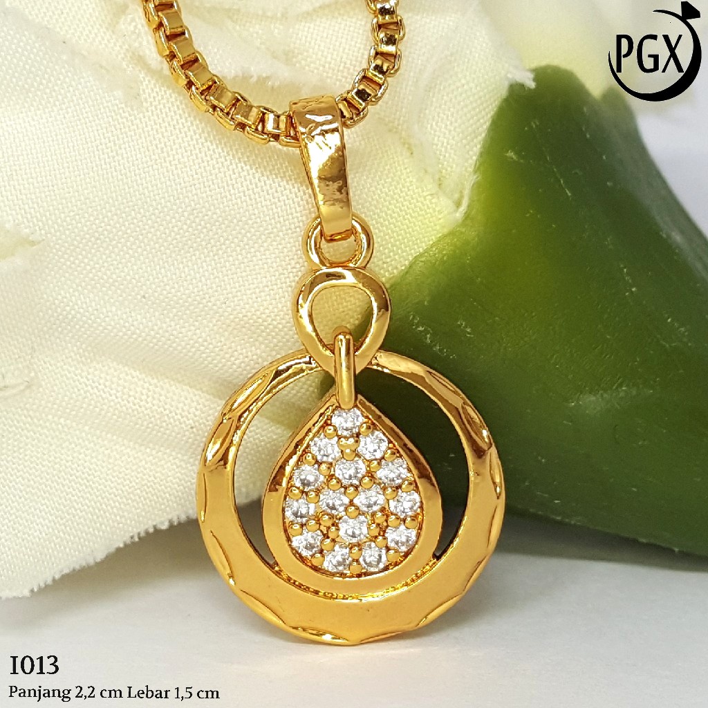 PGX Liontin Kalung Xuping Wanita Aksesoris Fashion Perhiasan Lapis Emas  - I013