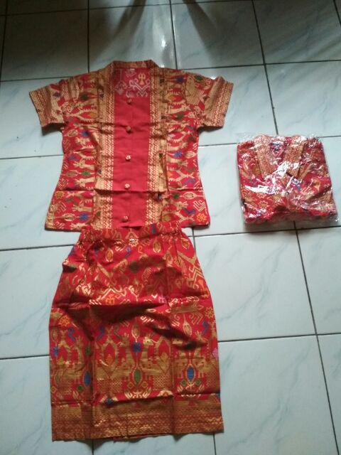 Sarimbit/ Couple Batik Rok N Blus Wanita Span Pendek Mentari Prodo