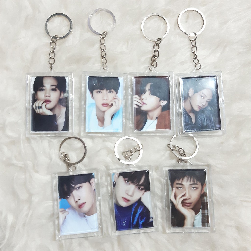 (READY STOCK) GANTUNGAN KUNCI AKRILIK - BTS BE