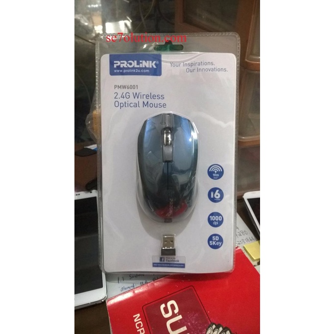 Mouse Prolink Wireless 2.4G Wireless Optical Mouse PMW6001