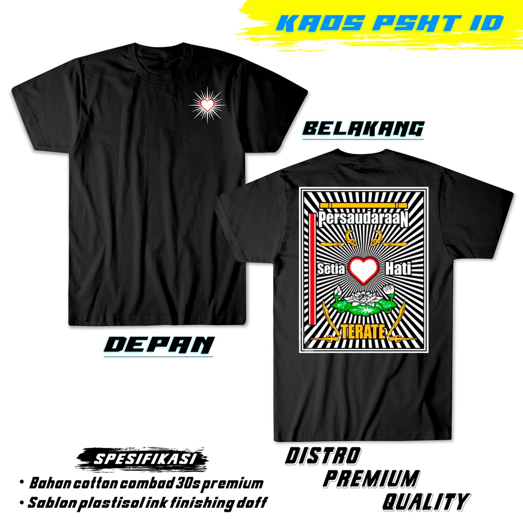 KAOS PSHT STYLE LAMBANG ISTIMEWA /BISA COD/BAHAN DISTRO KAOS PSHT ID