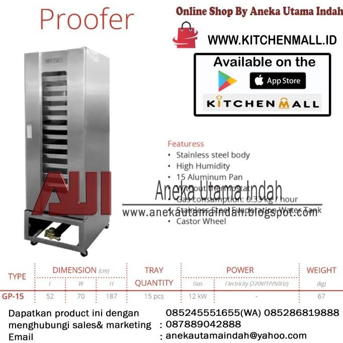 Getra Gas Proofer Gp-15 Proofer Roti Mesin Proofing Terlaris