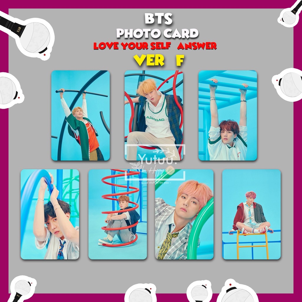 BANGTAN PHOTO CARD (PC Bangtan ) LOVE YOUR SELF : ANSWER ( F VERSION) unofficial