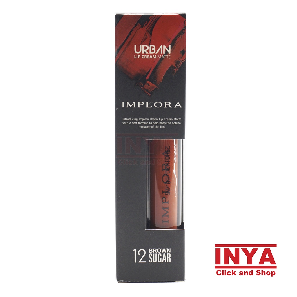 IMPLORA URBAN LIP CREAM MATTE 12 BROWN SUGAR 2.9gr