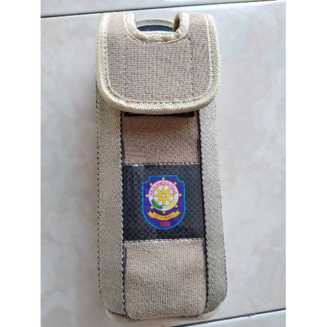 sarung Tempat tas  baret/ minum pol PP krem, banser, brimob, damkar, linmas, hansip,