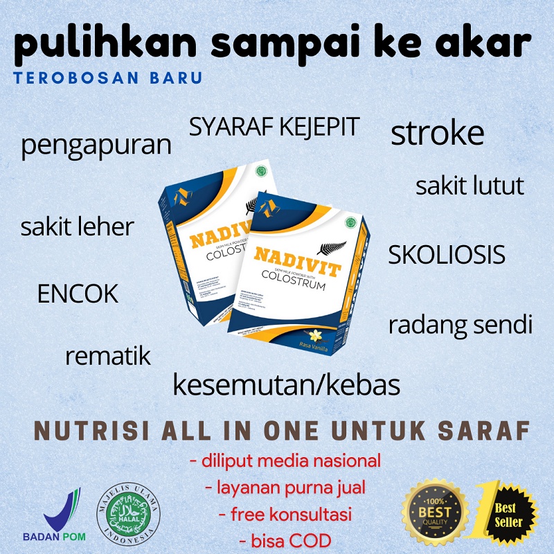 Susu Nadivit Colostrum Syaraf Kejepit HNP Best Seller