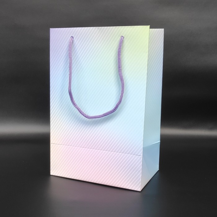 

NEW paper bag kecil sedang / paperbag small medium / goodie bag / hampers - Rainbow Strips