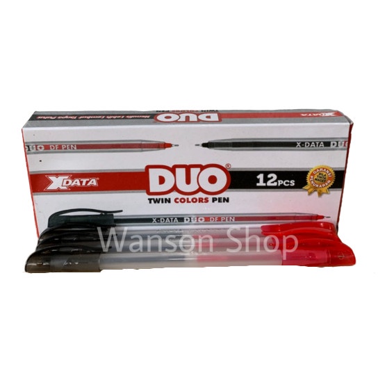 

TULIS-ALAT- PULPEN DUA WARNA / PULPEN MATA DUA HITAM DAN MERAH XDATA -ALAT-TULIS.