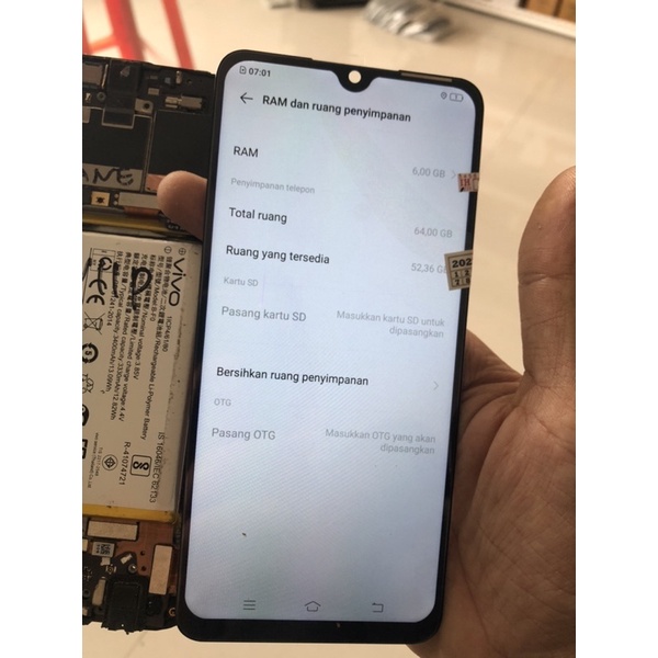 mesin vivo v11 pro 6/64 garansi normal