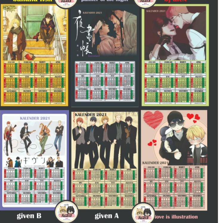 

Terbaru 1.1 Kalender poster anime shounen ai/yaoi given,painter of night,love is an illusion,banana