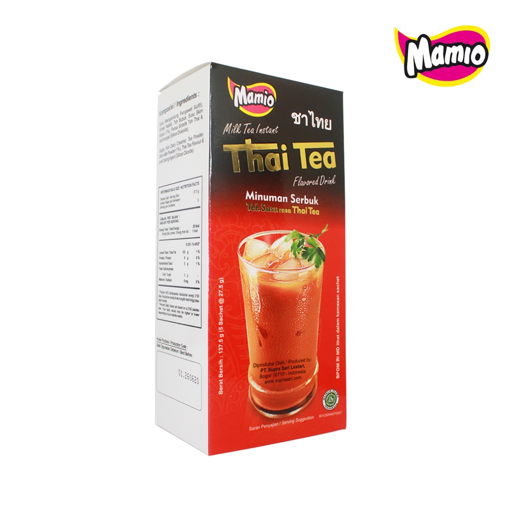 

Bubuk Minuman Thai Tea Dus Isi 5 Sachet / Thai Tea Powder / Bubuk Thai Tea / Thai Tea mos