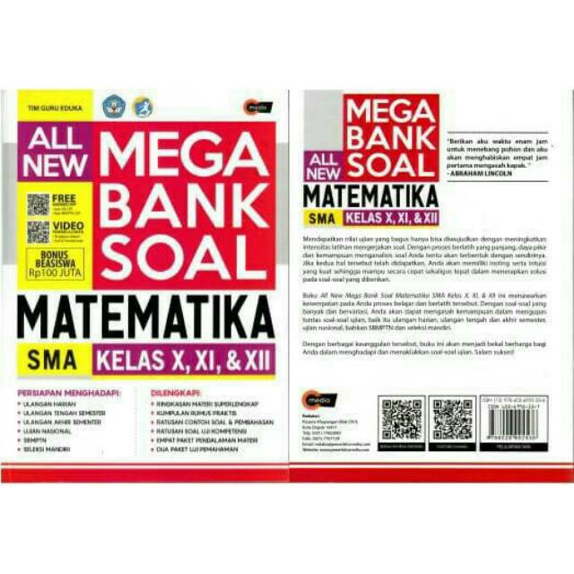 All New Mega Bank Soal Matematika Sma Kelas X Xi Xii Shopee