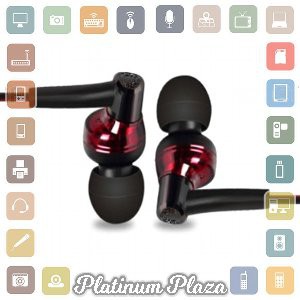 Phrodi 600 Earphone with Microphone   POD 600   Red Black