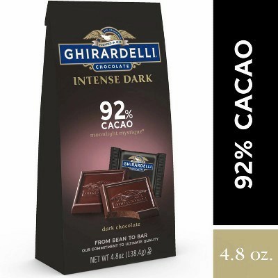 

GHIRARDELLI Intense Dark 92% cacao Bag Chocolate 138.4g-Cokelat Premium