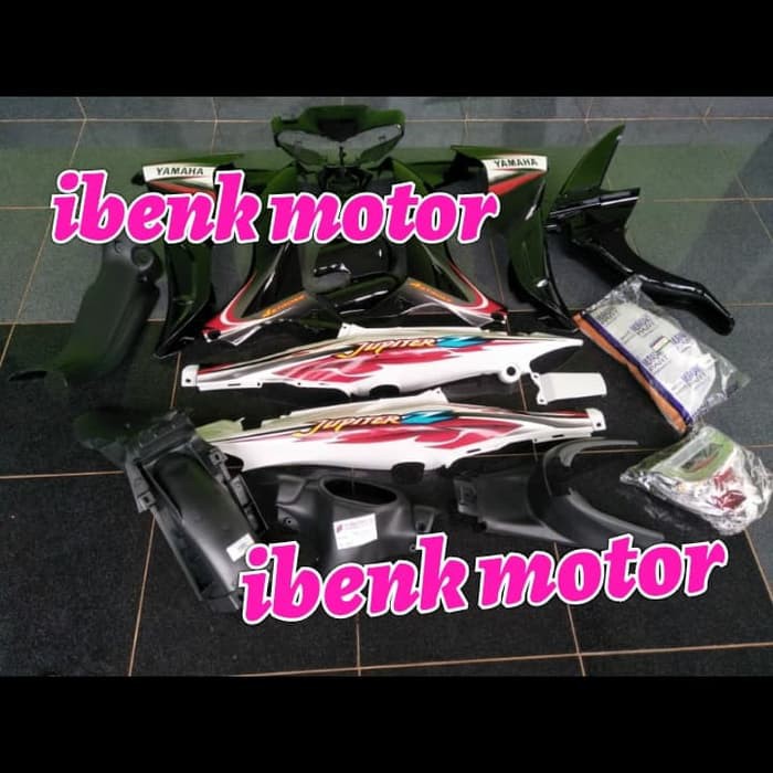 TERBARU    full body set plus lampu jupiter z 2004 2005 hitam putih