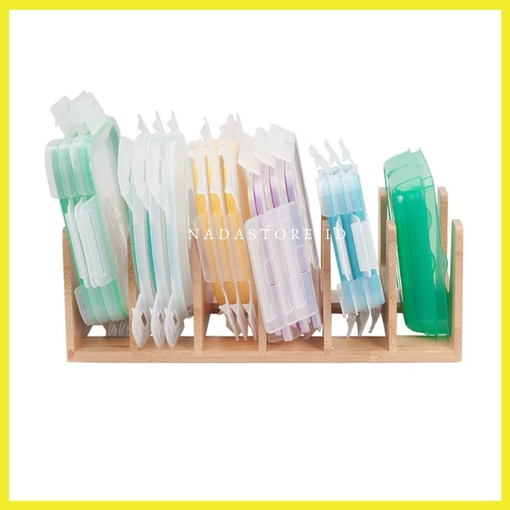 NADASTORE - PLATE HOLDER ORGANIZER / HOLDER ORGANIZER STORAGE FOR KITCHEN / RAK PIRING DARI KAYU