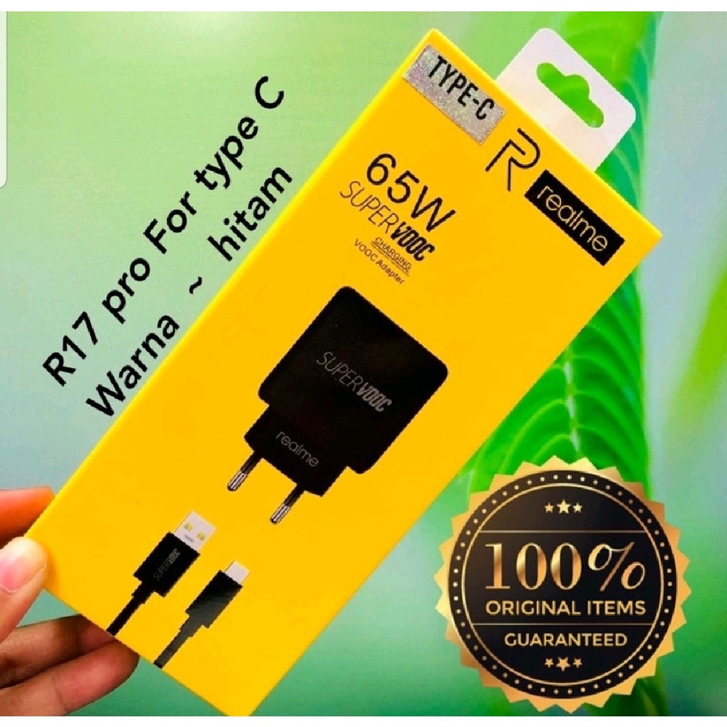 TC CHARGER FASH CHARGING REALME 65W SUPER VOOC MICRO &amp; TYPE C FAST CHARGING ORIGINAL REALME - BD