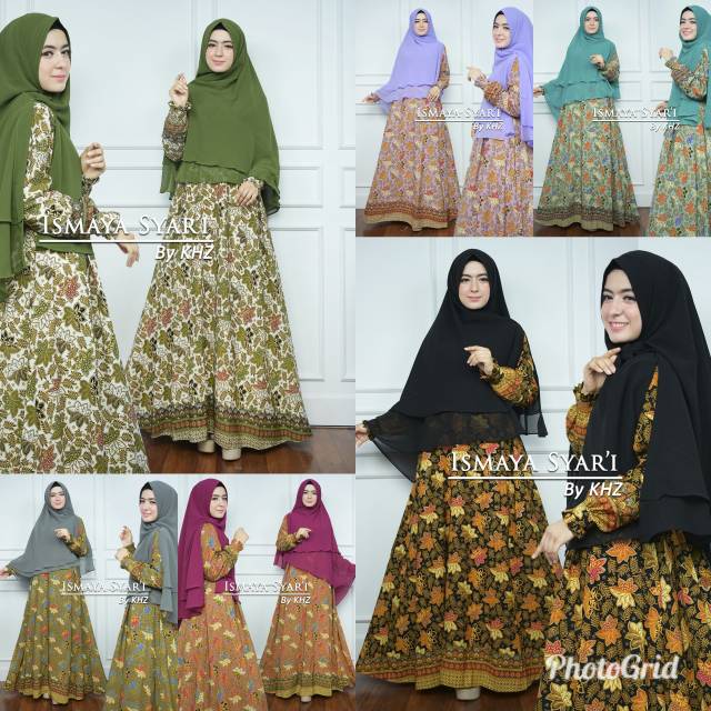 Gamis batik syari ismaya