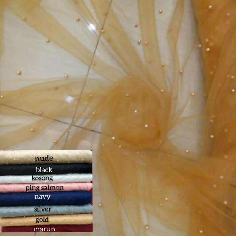 tile mutiara geliter .tulle mutiara/tile akar mutiara/tille dot/tile polos/tile polos mutiara