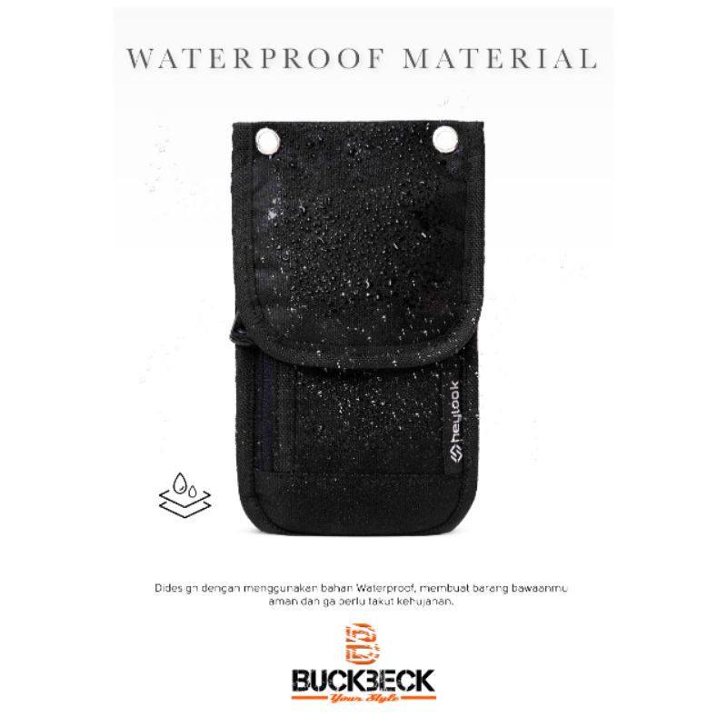 Tas Waterproof Sarung Selempang Dompet Bahu Hanging Sako Wallet Hp Kartu Multifungsi Waterproof Anti