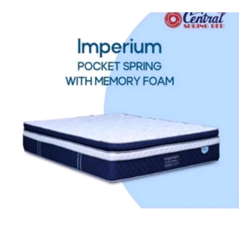 Springbed(SAJA) Cirebon Central Deluxe Imperium ukuran 180 Lebar X 200 Panjang X 35 Tebal (wilayah k