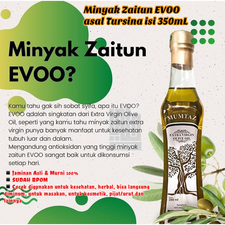 Minyak Zaitun Evoo 350ml Zaitun Mumtaz Zaitun Extra Virgin Olive Oil Zaitun Bpom Zaitun Tursina Indonesia