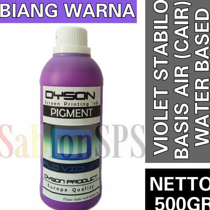 

Biang Warna Sablon Flo Violet 500Gr Dyson Pigmen Sablon